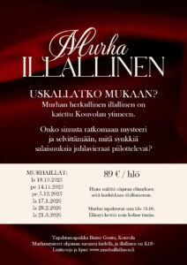 Murhaillallinen Juliste A4 Some